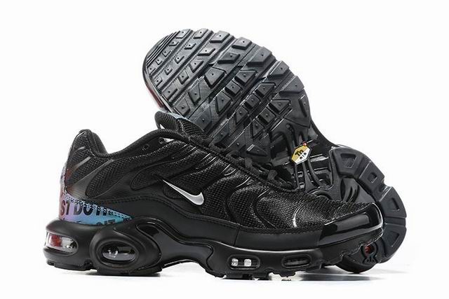 Black Nike Air Max Plus Tn Men's Running Shoes Just Do It-20 - Click Image to Close